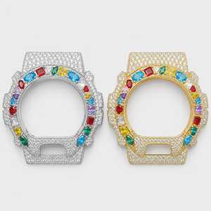 Fully Iced Out VVS D Color Moissanite Diamonds GA6900 <b>Watch</b> <b>Case</b> Bezel Unisex Moissanite <b>Watch</b> Accessories Hip Hop Jewelry Gift - Product Image 3