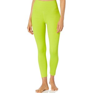 V Crossover Waist Yoga Pants Women <b>Flare</b> <b>Leggings</b> High Waist Fitness Tights Plaid Seamless Four-Way Stretch Custom Logo - Product Image 5