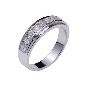 High Quality Simple 18K 14K Solid White Gold Luxury Brilliant Cut White D Color IGI Certified <b>Fine</b> <b>Rings</b> - Product Image 2