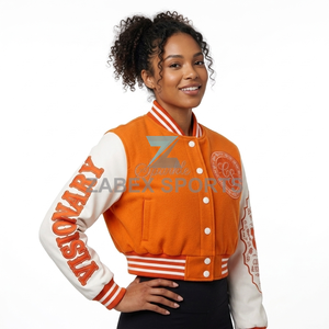 Custom <b>Men's</b> Regular Premium Eco-Friendly Windproof Varsity Letterman <b>Jacket</b> Polyester/Cotton Streetwear by Zabex Sports - Product Image 6