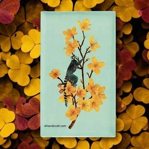 Plateau à bibelots rectangulaire moderne en métal, motif Lion Fleur, 10*16.5CM, émail transparent, durable, sans BPA, multifonctionnel, à suspendre, très demandé - Product Image 3