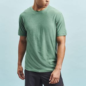 Camiseta deportiva de alto rendimiento, que absorbe la humedad, suave al tacto, de alta elasticidad, material reciclado sostenible, ropa para entrenamiento. - Product Image 1