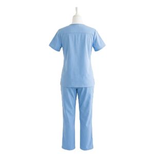 Custom Logo Short Sleeve Jogger Scrubs <b>Jumpsuit</b> for Hospital and Beauty Salon Workwear Professional Short Sleeve Jogger Scrub - Product Image 4