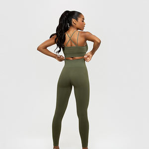 Vêtements de mode pour femmes, vêtements d'été, vente en gros personnalisée, ensemble 1 pièce, tissu en spandex/nylon respirant, dentelle de haute qualité, soutiens-gorge de sport pour femmes - Product Image 5