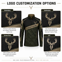 Veste softshell de chasse pour homme MEGAMAPLE, manches longues, impression par sublimation, respirante, anti-humidité, polyester, motif floral d'automne