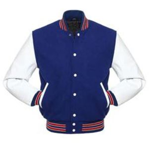 Chaqueta Varsity de Béisbol Unisex de Lana Bicolor con Diseño de Parches de Dibujos Animados, Logotipo Personalizado en la Parte Delantera, Moda de Invierno - Precio de Mayoreo - Product Image 3