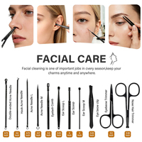 Ensemble professionnel de manucure et pédicure en acier inoxydable, logo personnalisé, kit de coupe-ongles de luxe, kit de toilettage, ciseaux, vente en gros, 3-en-1