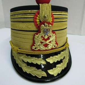 Custom Romania Gold Lace Peak Cap Gold <b>Band</b> 56-58CM Formal <b>Hat</b> for Outdoor Use Unisex Adult - Product Image 5