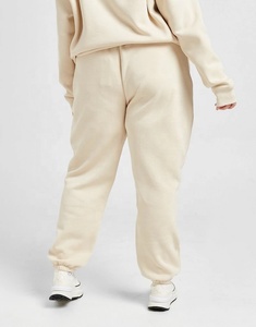 Conjunto Deportivo con Capucha Color Crema para Mujer, Talla Grande, Pantalones Deportivos Largos de Color Sólido con Bolsillos Laterales, Ropa Casual de Otoño - Product Image 5