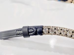 Diadema Premium de Tres Hileras con Cristales de Diamante de 8mm para Accesorios de Brida de Caballo, Equipo de Equitación, Proveedor Mayorista - Product Image 3