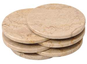 Pure <b>Marble</b> Luxe Premium White <b>Marble</b> <b>Coasters</b> Set Irregular Engraved Handmade Eco-Friendly Drink <b>Coaster</b> for Coffee Table Home - Product Image 5