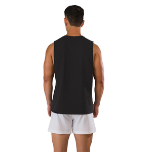 Camiseta sin mangas para hombre Force Core Cutoff, para gimnasio, entrenamiento, fitness, color negro y azul varsity, OEM, venta al por mayor. - Product Image 3