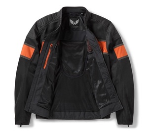Blouson de moto en mesh respirant pour temps chaud avec poches pour protections CE, fabricant OEM - Product Image 3
