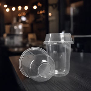 Vasos de Plástico PET Transparentes Desechables Ecológicos de Pared Simple de 95 mm, Directo de Fábrica en Vietnam, para Bebidas Frías, Smoothies y Postres - Product Image 2