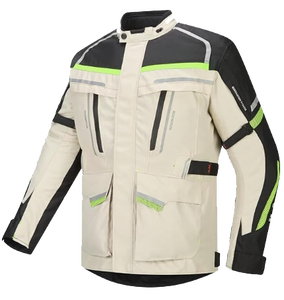 Blouson de moto unisexe avec protections CE, doublure thermique amovible, imperméable, ignifuge et séchage rapide pour le tourisme d'aventure - Product Image 4