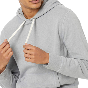Sweats à capuche en vente à prix abordable, 100% coton molletonné, nouveaux sweats à capuche personnalisables avec logo, sweats à capuche épais et unis pour hommes, pull-over uni. - Product Image 6