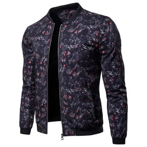 Blouson bomber homme noir et rouge à imprimé graphique, streetwear personnalisé, fermeture éclair, léger, mode, vêtements d'extérieur OEM, sublimation - Product Image 6