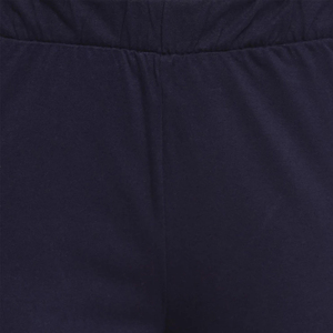 Conjunto de 2 Piezas para Mujer, Top de Manga Corta con Cuello Redondo en Verde Menta, Pantalones Cortos Azul Marino por Encima de la Rodilla, Color Sólido, Estilo Casual para Primavera - Product Image 4