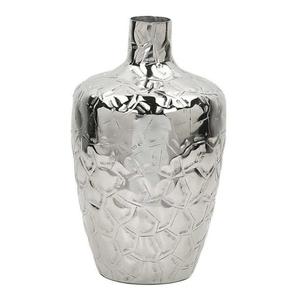 Vase à fleurs en métal martelé argenté de style américain, à poser au sol, pour plantes artificielles, styles personnalisés - Product Image 3