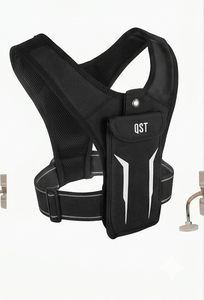 Chaleco Reflectante para Correr, Bolsa de Pecho Ajustable, Paquete Deportivo Transpirable con Soporte para Teléfono para Correr, Ciclismo y Senderismo - Product Image 6