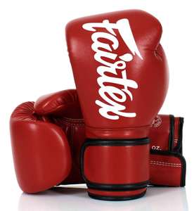 Guantes de Boxeo Unisex Fairtex Rojos Profesionales 2026, Nueva Venta Caliente, con Correa, Impermeables, Transpirables, con Cierre y Color Personalizado - Product Image 3