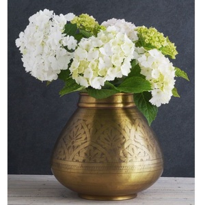 Premium Handmade Eco-Friendly High Quality Iron Floor Flower Vase Customizable Coastal Style Personalized Design for Home Office - Product Image 2