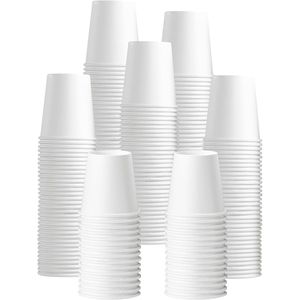 Confezione da 100 Bicchieri di Carta Monouso da 5 oz, Piccoli Bicchieri Bianchi per Bagno, Mini Bicchieri per Collutorio per Uso Individuale - Product Image 1