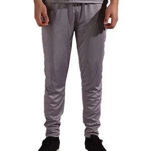 Men's Gray Quick Dry Sporty <b>Tracksuit</b> Short Sleeve Half-Zip T-Shirt Full Length Pants Lightweight Summer Wear Mens <b>Tracksuit</b> - Product Image 4