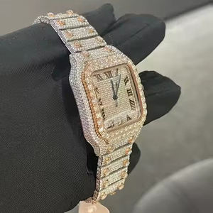 Hip Hop Luxury VVS D Colour Moissanite Designers <b>Watches</b> Automatic <b>Mechanical</b> Diamond <b>Watches</b> <b>for</b> <b>Men</b> Iced Out <b>Watches</b> - Product Image 2