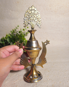 Handmade Brass Surma Dani with Floral Design Brass Kohl Eyeliner Container Floral Engraving <b>Vintage</b> Style Cosmetic Storage Decor - Product Image 6