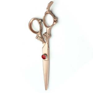 Tijeras de Peluquería de Alta Calidad de 5.5 Pulgadas con Hojas Afiladas Recubiertas de Papel, Tijeras de Corte de Pelo de Acero Inoxidable, Tijeras de Barbero - Product Image 3