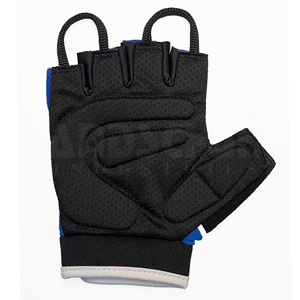 Gants de musculation professionnels bleus et noirs avec rembourrage amélioré de la paume |   Poignée antidérapante de qualité supérieure pour un équipement de musculation ultime - Product Image 5