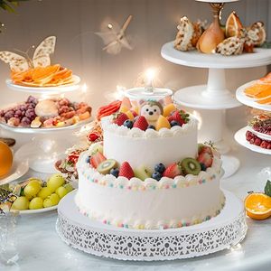 Support à gâteau élégant pour une présentation moderne des desserts, idéal pour la présentation de gâteaux en boulangerie et lors de célébrations - Product Image 1