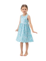 T-shirt décontracté d'été pour filles, en jersey, jaune et bleu, imprimé floral et papillons, manches longues, col rond, 100 % coton, écologique, élastique