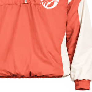 Mens <b>Coral</b> Neutral Color Block Windbreaker Hoodie Quarter Zip Lightweight Pullover Outdoor Running Sportswear <b>Jacket</b> - Product Image 6