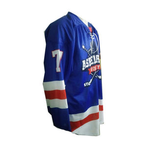 Venta al por Mayor de Camisetas de Hockey sobre Hielo Sublimadas con Diseños de "Costuras Falsas" para Ligas Económicas, Precio de Fábrica - Product Image 4