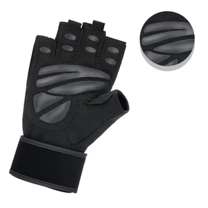 New Customized Logo <b>Weight</b> Lifting Half Finger Breathable Lightweight Non-Slip Polyester Gym Fitness <b>Gloves</b> for Unisex - Product Image 3