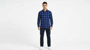 Men's Plaid Flannel <b>Shirt</b> Long Sleeve Button Front Casual Woven Check <b>Shirt</b> for Everyday Wear - Product Image 2