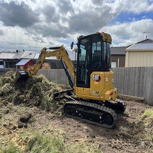 Mini-excavatrice sur chenilles Cat fiable, en excellent état d'origine, moteur, boîte de vitesses, pompe à engrenages, fonctionnement fluide, puissance élevée - Product Image 6