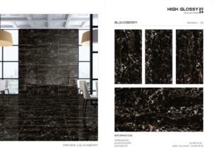 Carreaux de porcelaine super brillants de qualité supérieure, en format 60x120cm, 600x1200mm, 24x48, pour sols et murs intérieurs modernes. - Product Image 2