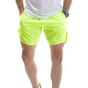 Green Color Durable Active Gym Wear Anti Sweat Lightweight Jogging Workout Comfortable Training Wholesale Rate <b>Men</b> <b>Shorts</b> - Product Image 1