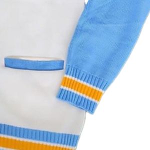 Cárdigan personalizado de la Universidad del Sur con bordado de logotipos en chenilla, cuello estilo universitario, 100% acrílico, tejido, Southern HBCU - Product Image 4