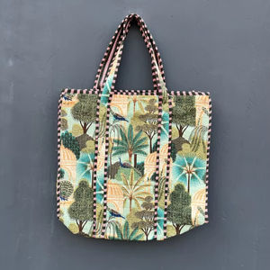 Bolsa de Mano Grande de Algodón Hecha a Mano, de Color Sólido, con Cierre de Cremallera, para Mujer, para la Playa, Viajes, Regalos - Product Image 1