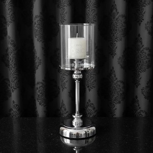 Support de bougie en métal de luxe avec abat-jour en verre, chandelier moderne pour centre de table de mariage, ornement de table - Product Image 5