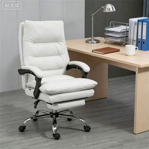 Fauteuil de massage blanc crème pour bureau, salon, ordinateur et salle de conférence - Product Image 1