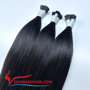 Extensiones de Cabello Vietnamita Liso Negro, 100% Cabello Humano, Alta Calidad, Sin Enredos, Muy Sedoso, Gran Stock - Product Image 1