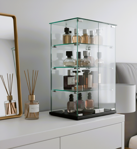 Vitrine moderne minimaliste en verre trempé haute transparence, idéale pour les salons, les chambres, les hôtels et les magasins - Product Image 2