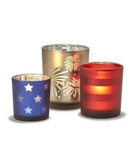 Portavelas Votivas para Centros de Mesa, Velas Aromáticas, Portavelas Votivas de Vidrio Hechos a Mano de Alta Calidad - Product Image 5