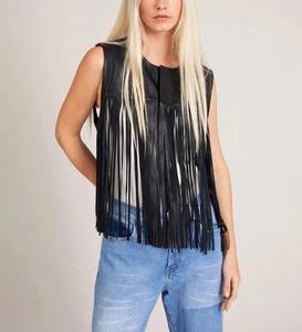 Veste de moto en cuir véritable et toile pour femme, imperméable, coupe-vent, écologique, respirante, de haute qualité, vente en gros - Product Image 6