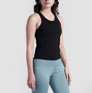 Camiseta Deportiva Personalizada para Mujer, Estilo Racerback, Elástica en 4 Direcciones, Transpirable, para Gimnasio, Fitness, Yoga, Running - Product Image 3